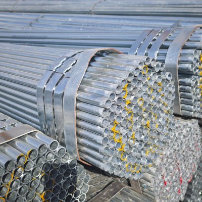 现货批发：4分管友发热浸镀锌钢管DN15*2外径≈21.3冷镀锌管和热镀锌管的区别-- 苏州闽商道物资有限公司