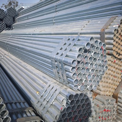 现货批发:1.5寸管友发热浸镀锌钢管DN40*2.5外径≈48.3热镀锌管一吨多少钱图4
