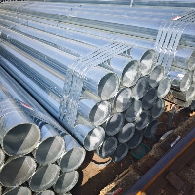 现货批发：5寸管友发热浸镀锌钢管DN125*4外径≈139.7镀锌钢管气给人墙钉图6