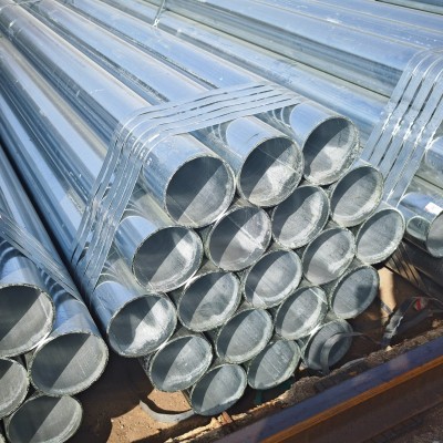 现货批发：5寸管友发热浸镀锌钢管DN125*4外径≈139.7镀锌钢管气给人墙钉图8